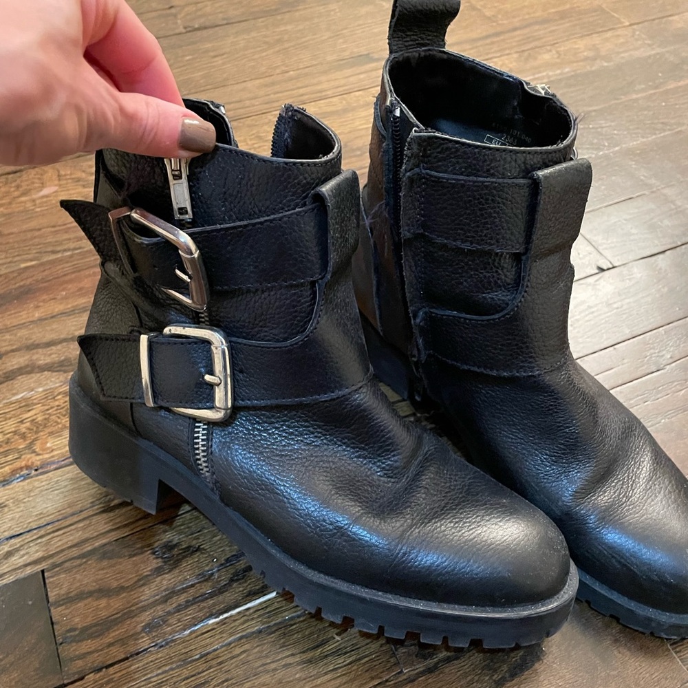Zara motorcycle boots
